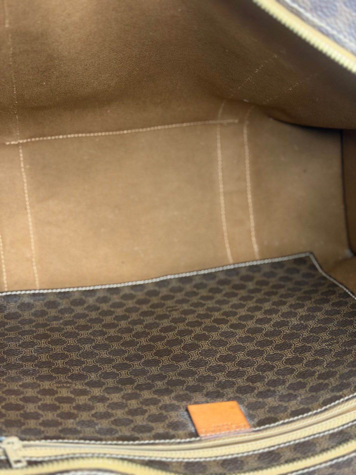 Celine Macadam Vintage Tote - Brown