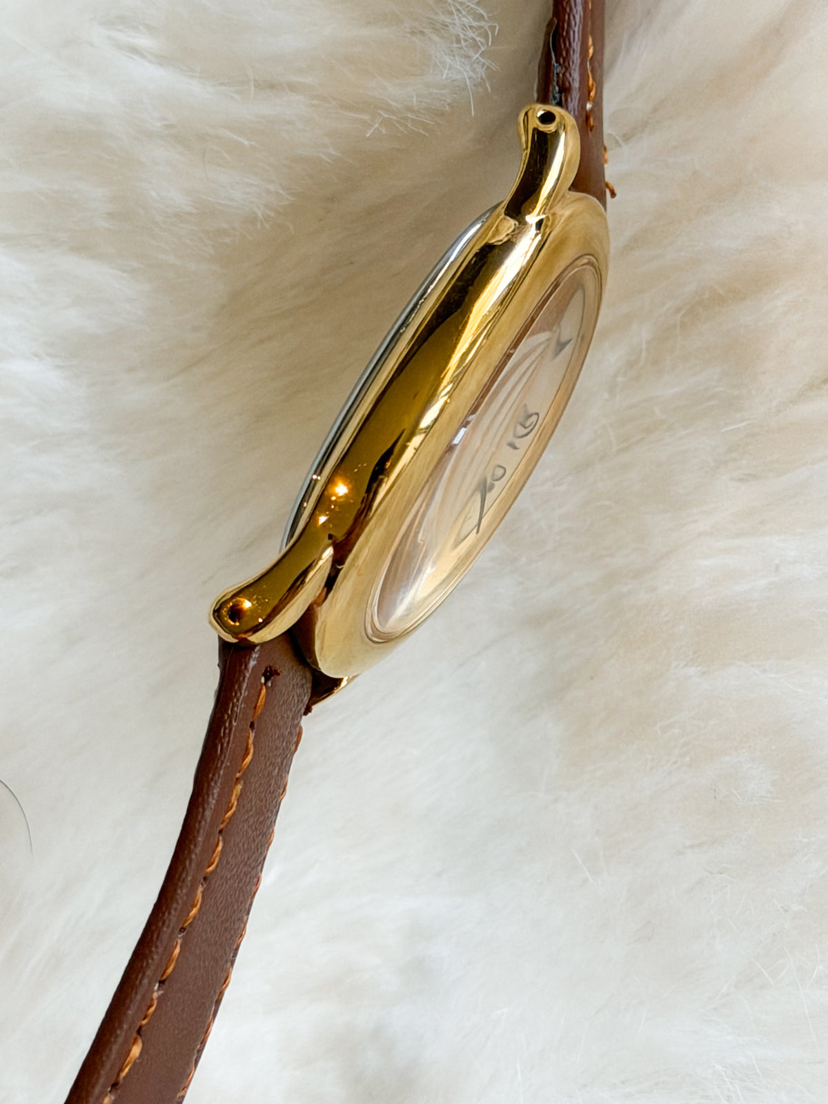 Vintage Seiko “Baignoire” Watch in Brown - Mint Condition