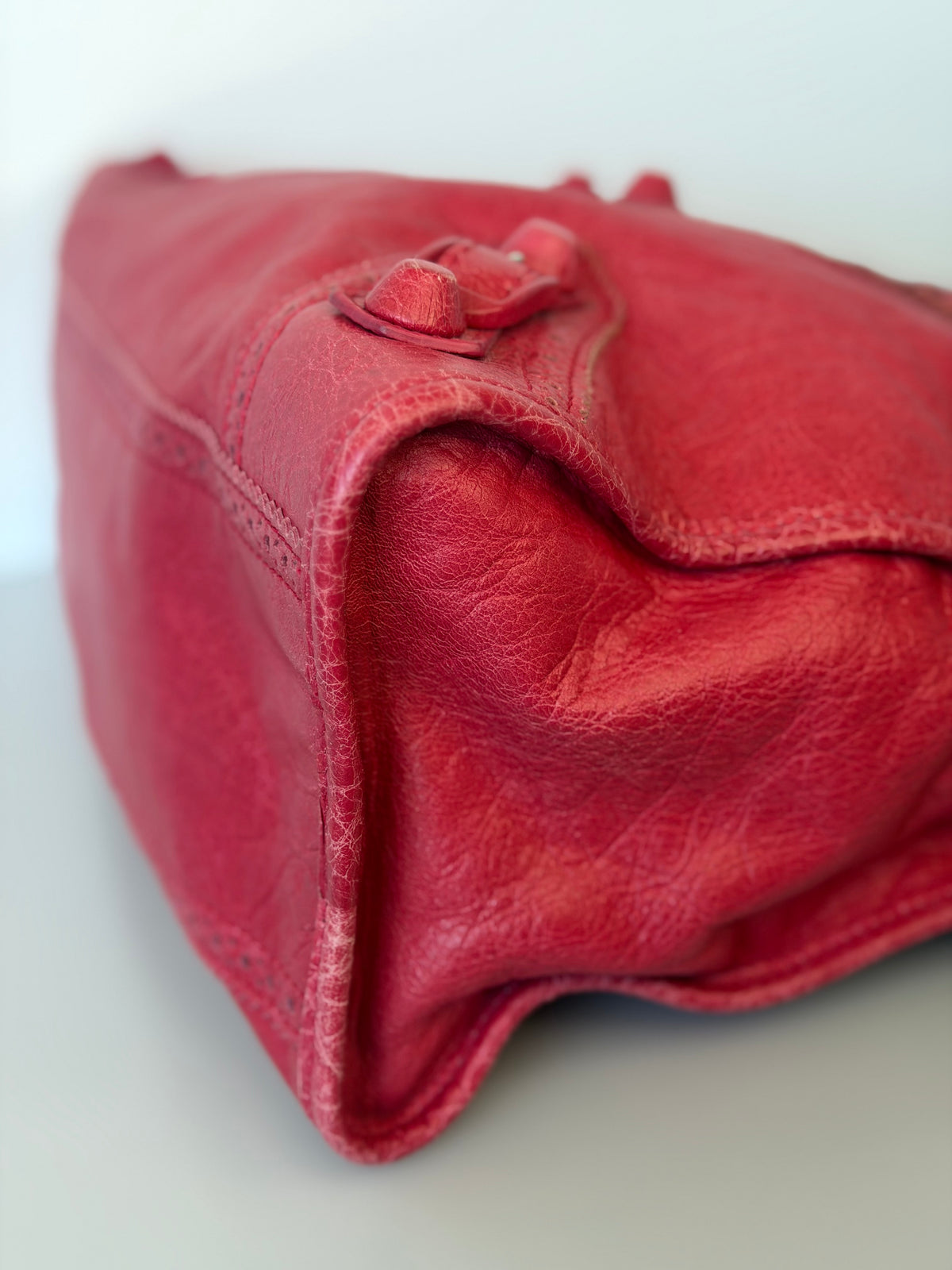 Balenciaga Giant 12 Brogues Covered City Bag - Rose Thulian