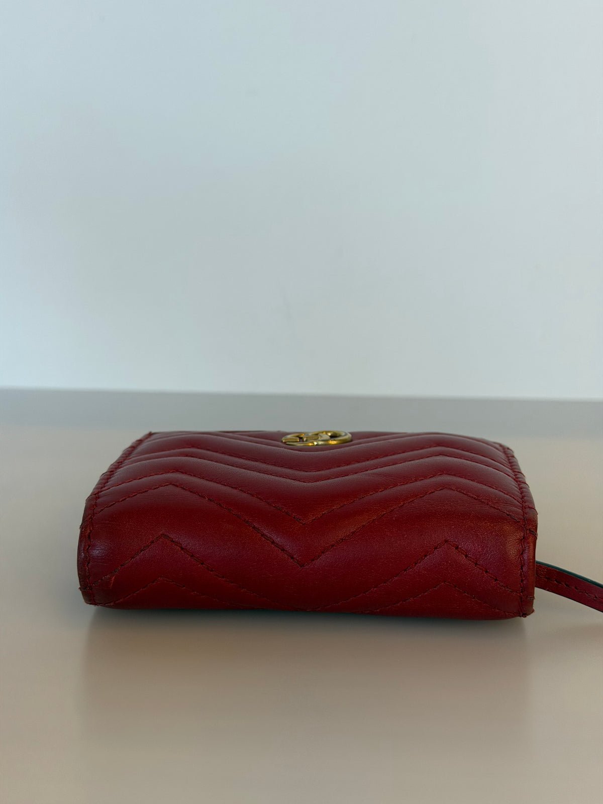 Gucci Marmont Red Lambskin Wallet