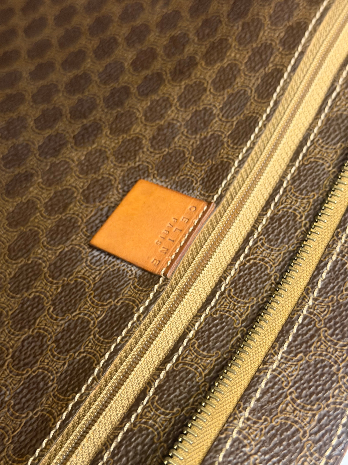 Celine Macadam Vintage Tote - Brown