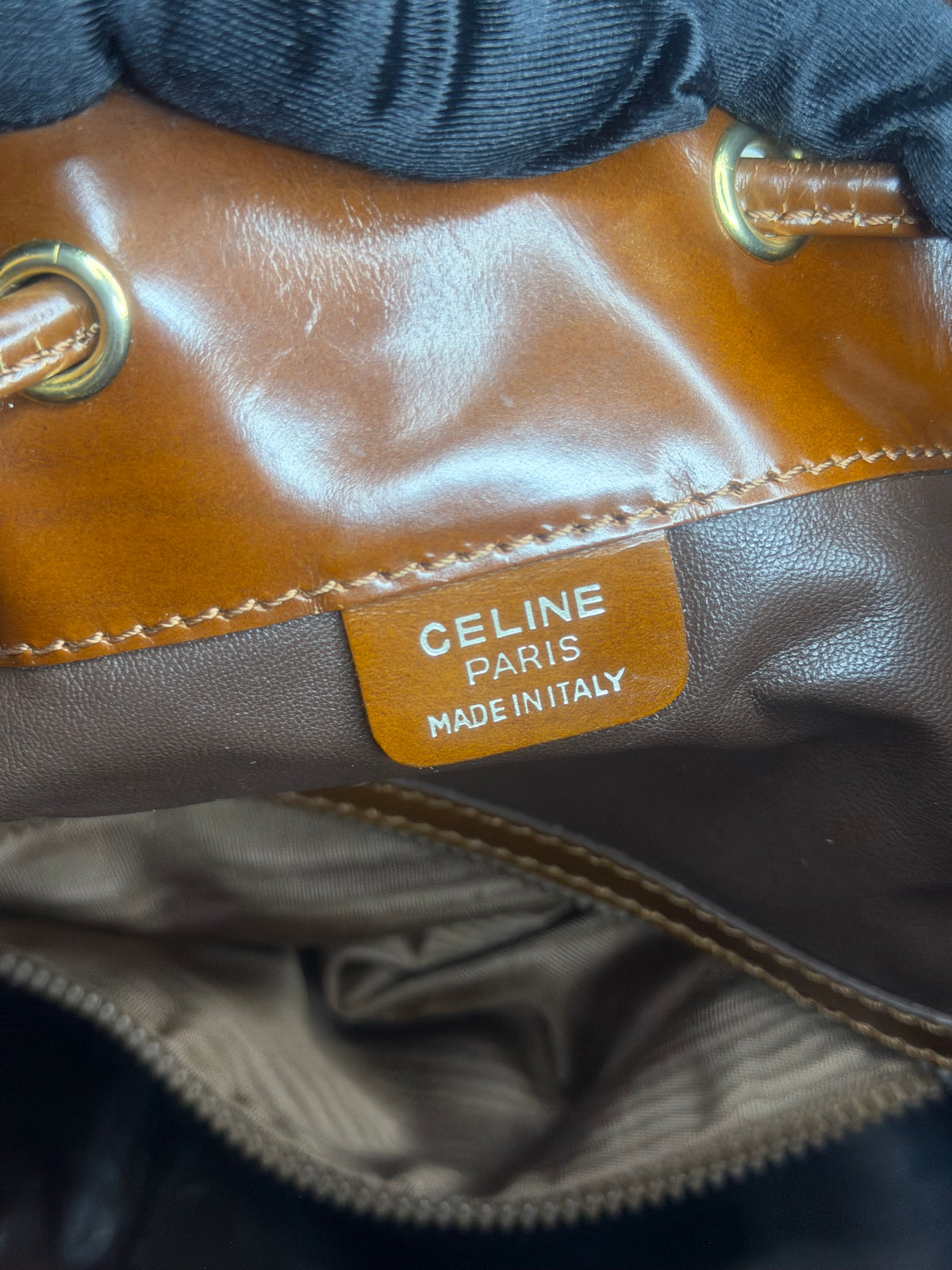 VERY RARE Vintage Celine Leopard Pony Hair Bucket Bag