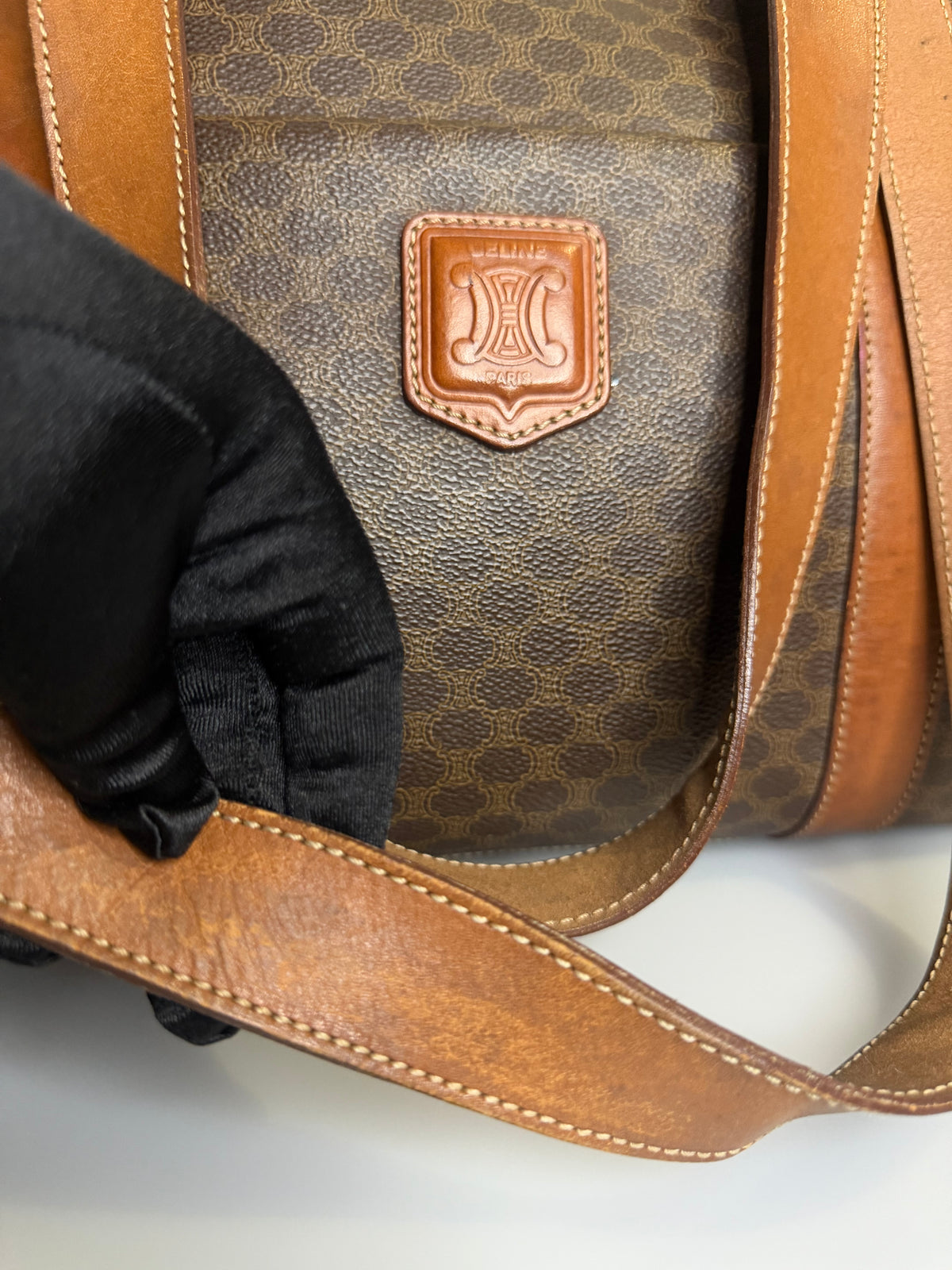Celine Macadam Vintage Tote - Brown