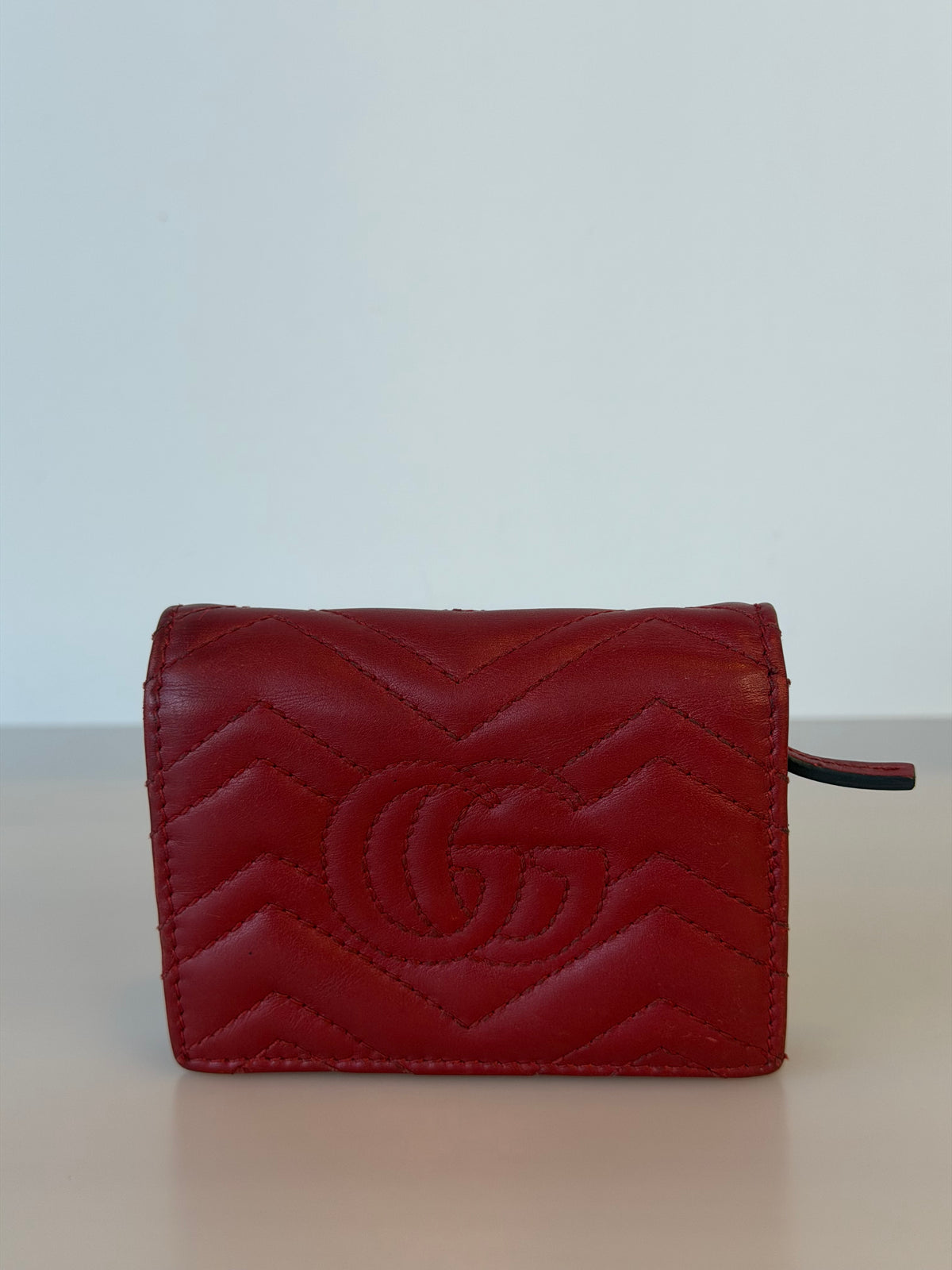Gucci Marmont Red Lambskin Wallet