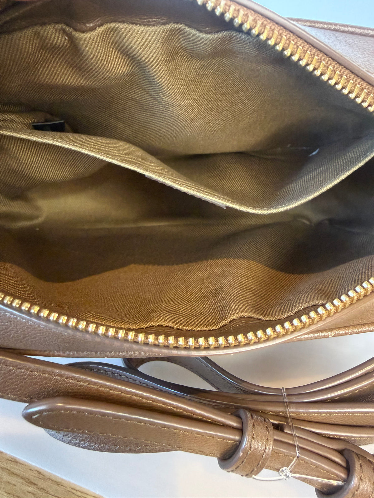 Burberry Vintage Brown Canvas Checked Camera Bag