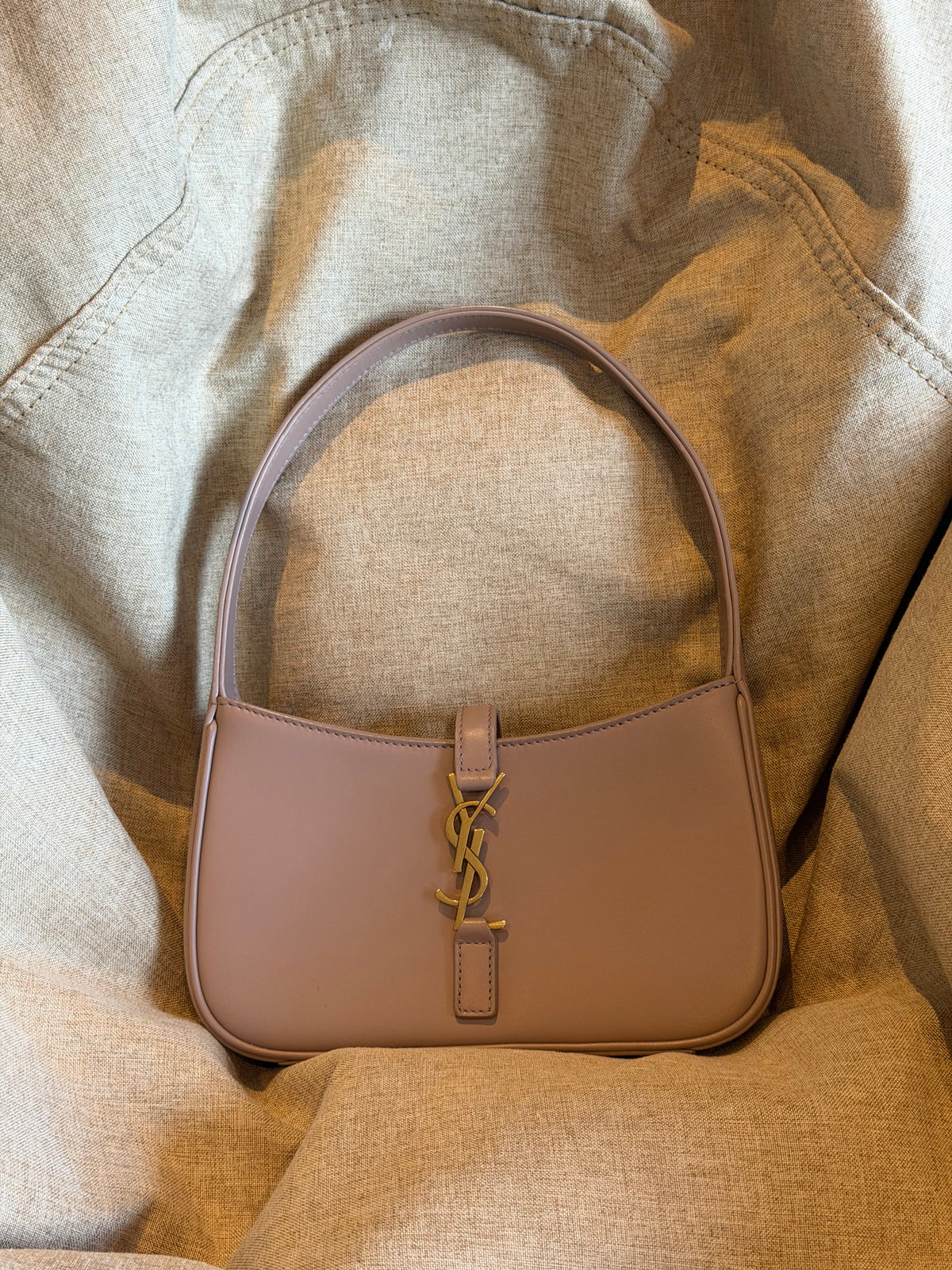 Saint Laurent Le 5 a 7 Mini Hobo - Rosy Sand