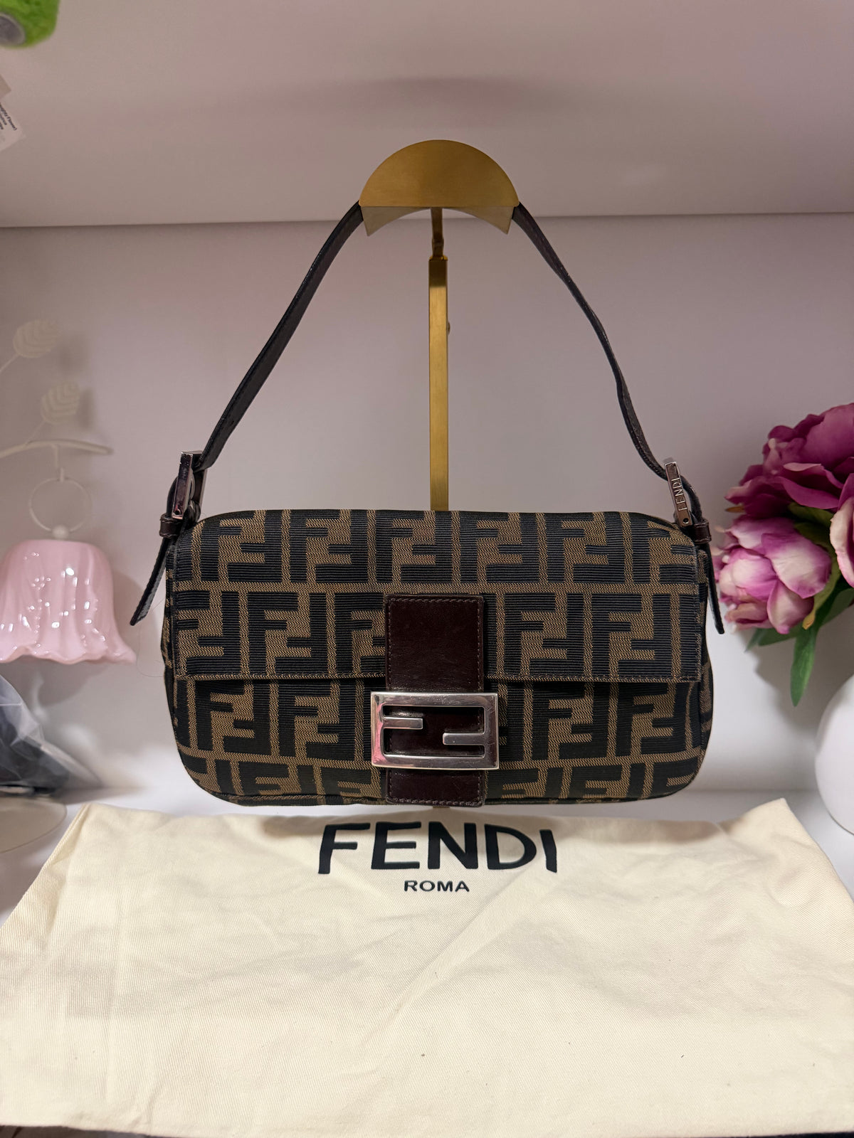 Vintage Fendi Zucca Baguette