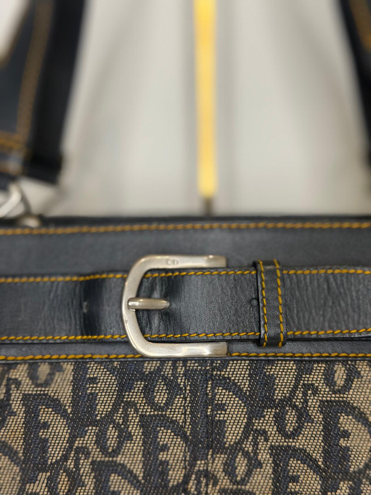 Vintage Dior Diorissimo Denim Shoulder Bag — 2001 Collection John Galliano Era
