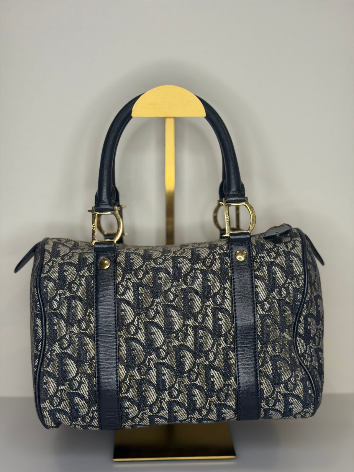 Christian Dior Trotter Monogram GHW Boston 25 by John Galliano