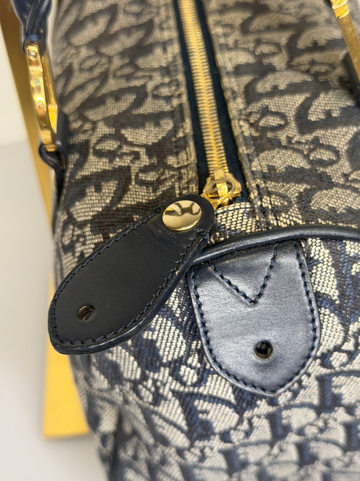 Christian Dior Trotter Monogram GHW Boston 25 by John Galliano